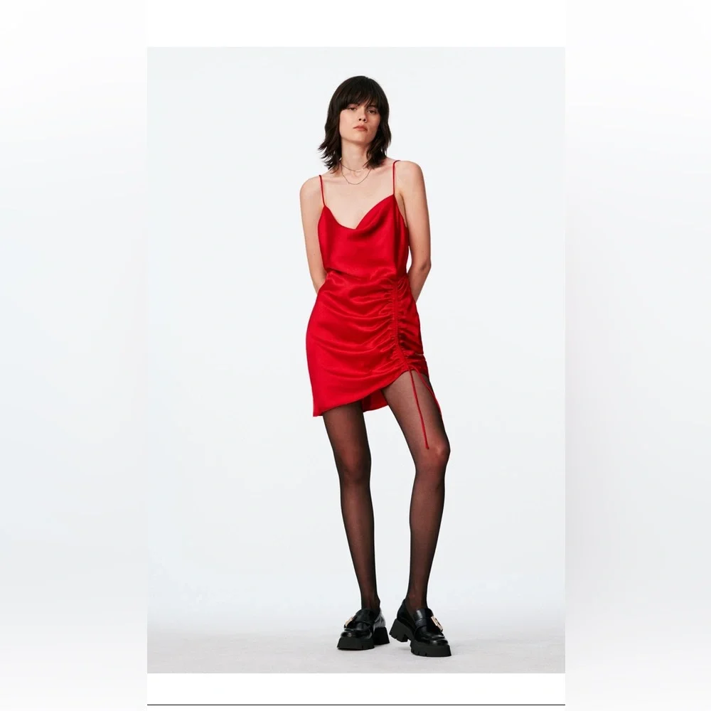 RED- MINI DRESS - Picture 1 of 1